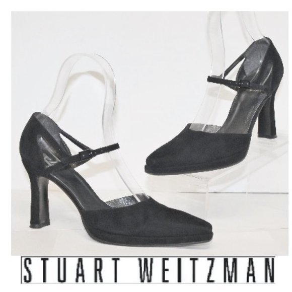 Stuart Weitzman Shoes - Way Sexy Suede Platform Ankle Strap Heels Shoes